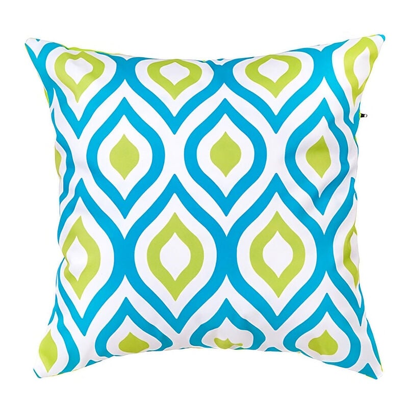 Gardenista - Extérieur Coussins imprimés, Résistant à l'eau Coussin à motifs géométriques pour jardin, Coloré Coussin de banc avec fibres creuses