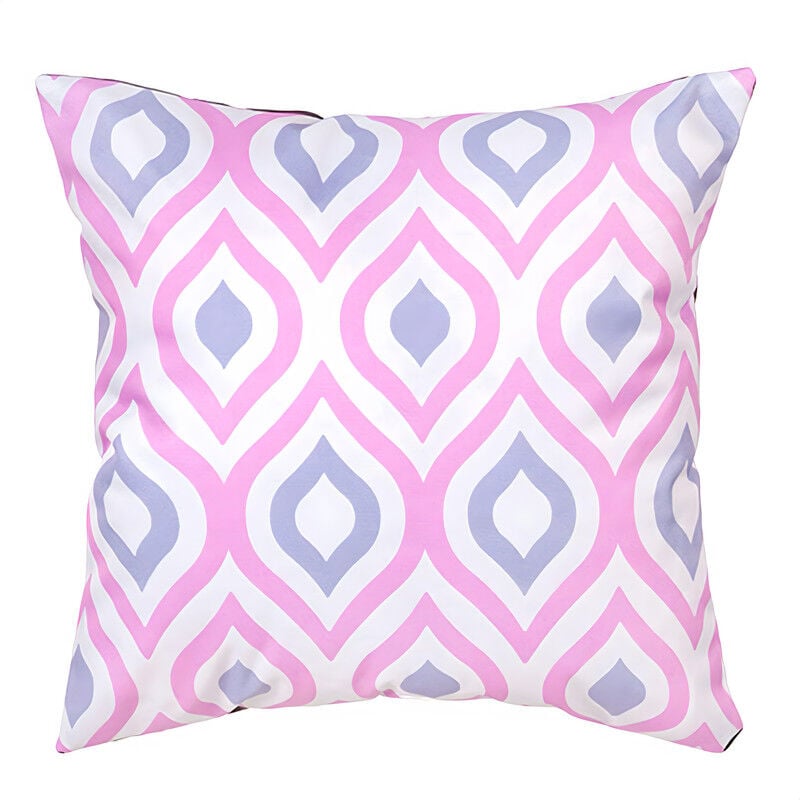 Gardenista - Extérieur Coussins imprimés, Résistant à l'eau Coussin à motifs géométriques pour jardin, Coloré Coussin de banc avec fibres creuses