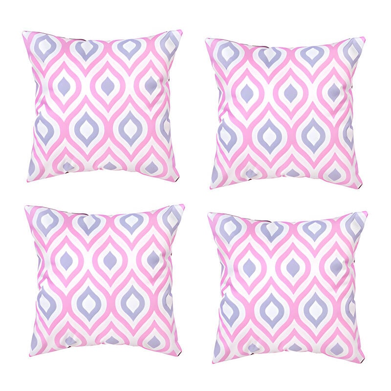 Gardenista - Extérieur Coussins imprimés, Résistant à l'eau Coussin à motifs géométriques pour jardin, Coloré Coussin de banc avec fibres creuses