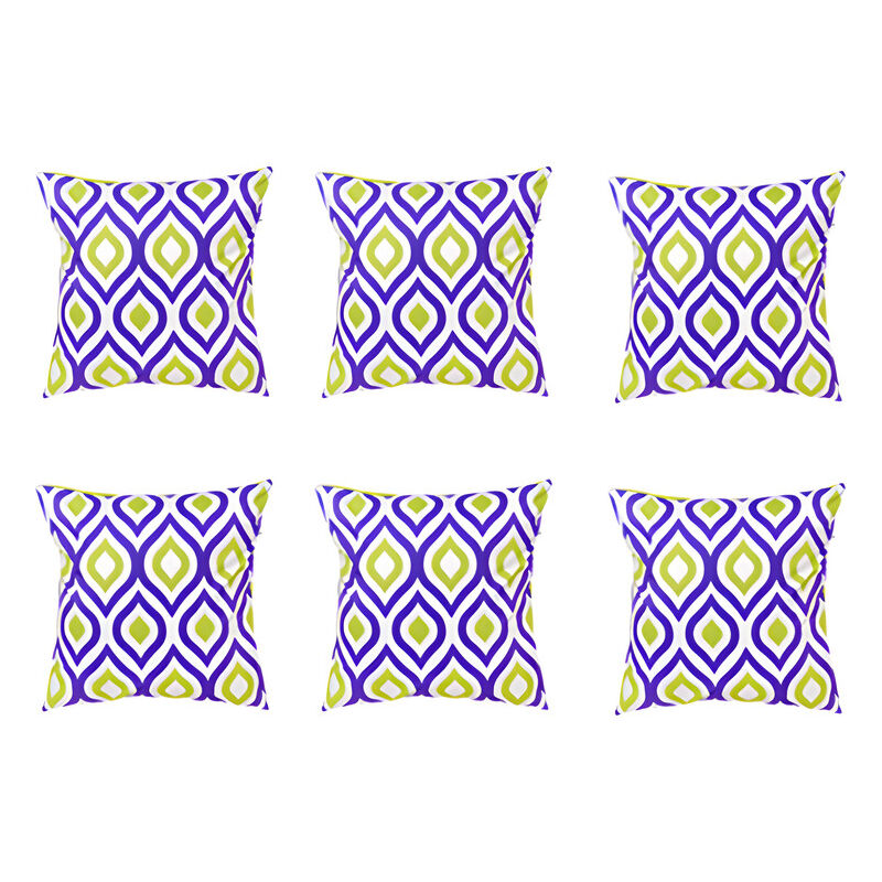 Gardenista - Extérieur Coussins imprimés, Résistant à l'eau Coussin à motifs géométriques pour jardin, Coloré Coussin de banc avec fibres creuses