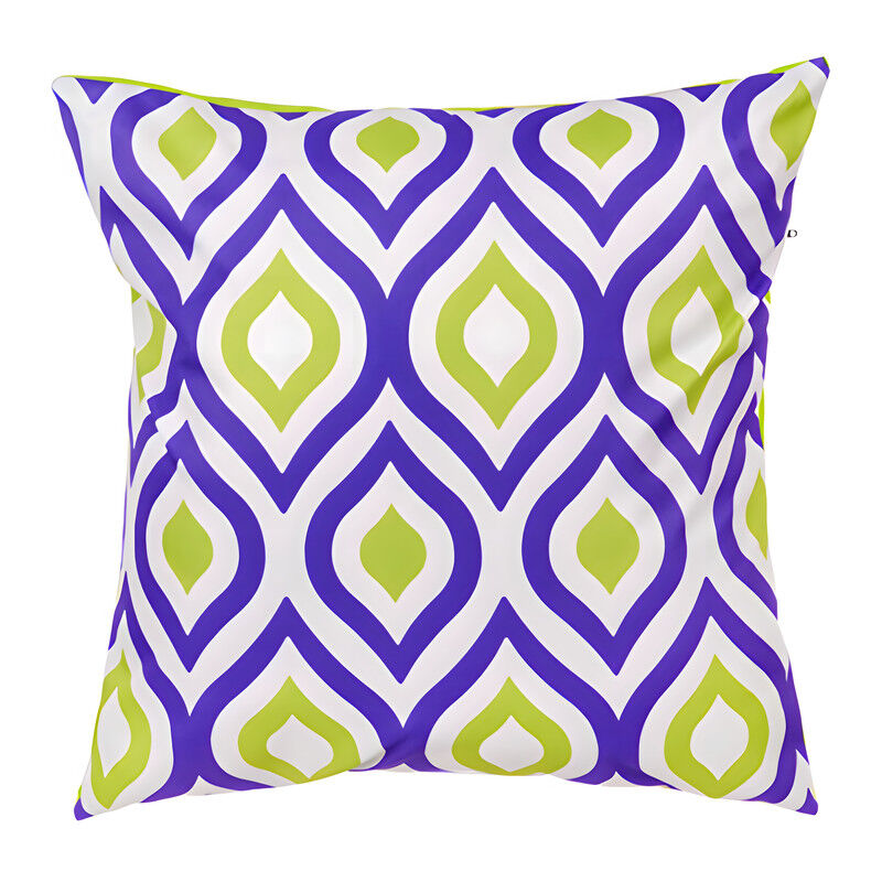 Gardenista - Extérieur Coussins imprimés, Résistant à l'eau Coussin à motifs géométriques pour jardin, Coloré Coussin de banc avec fibres creuses