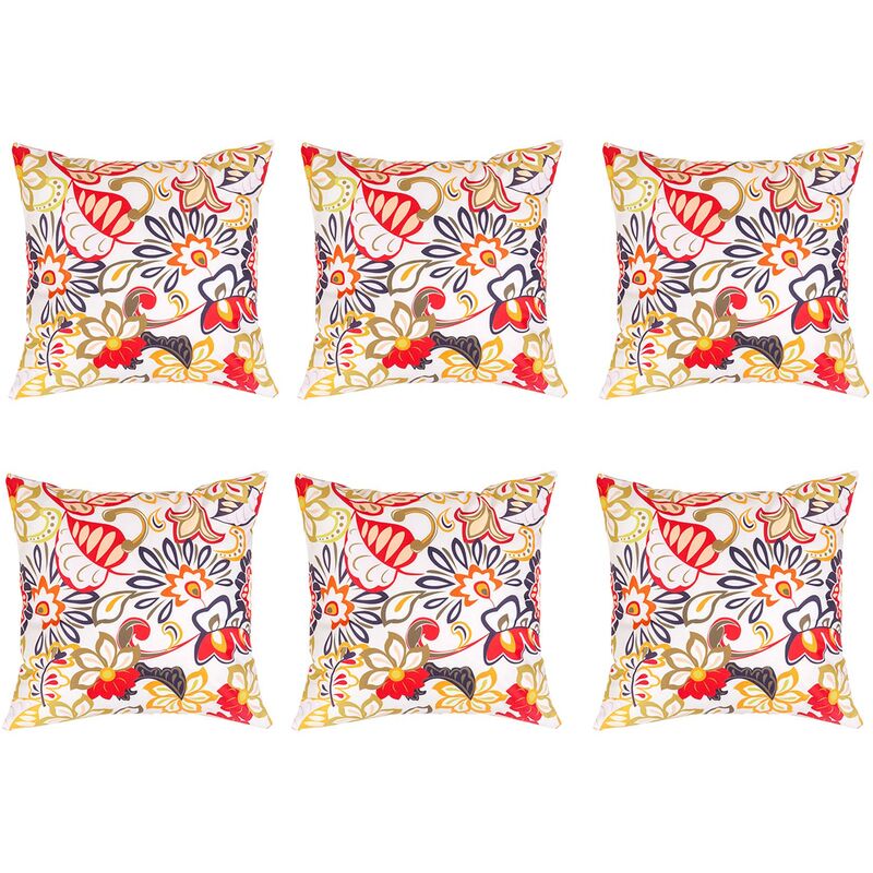 Gardenista - Coussins imprimés d'extérieur, coussin de jardin décoratif résistant à l'eau, coussins dispersés 45x45 cm avec remplissage en fibres