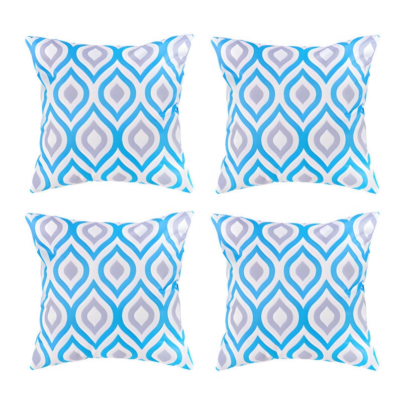 Gardenista - Extérieur Coussins imprimés, Résistant à l'eau Coussin à motifs géométriques pour jardin, Coloré Coussin de banc avec fibres creuses