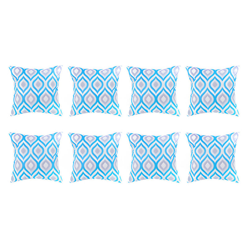 Gardenista - Extérieur Coussins imprimés, Résistant à l'eau Coussin à motifs géométriques pour jardin, Coloré Coussin de banc avec fibres creuses