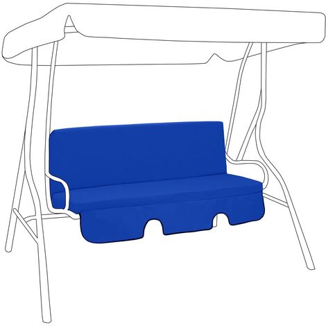 Gardenista Extérieur hamac à balancier coussin de banc pour les coussinets de meubles de jardin avec une résistance à l'eau & Siège rabattable ou coussin de dos 50x50x50cm,