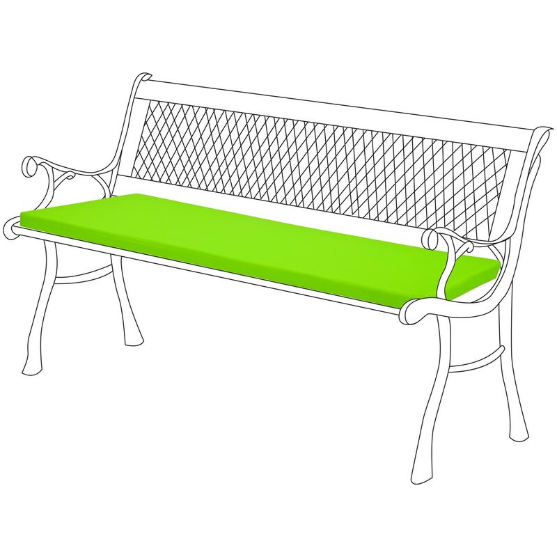 Gardenista - Extérieur Replacement 2 places Coussin de banc Pour les meubles de terrasse Avec un banc de jardin confortable et léger rembourrer