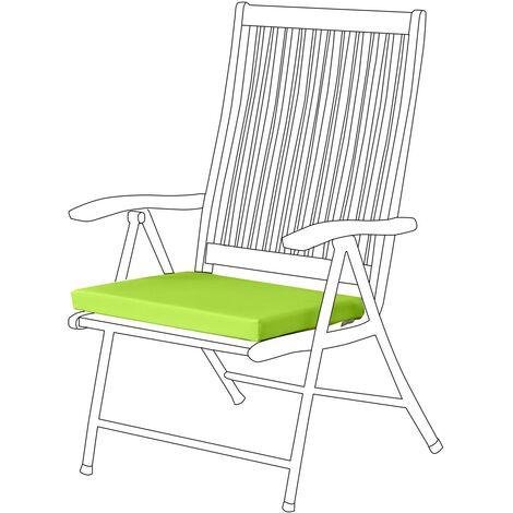 Gardenista Garden Outdoor Water Resistant Chair Seat Pad Cushion ONLY Patio Furniture, Lime