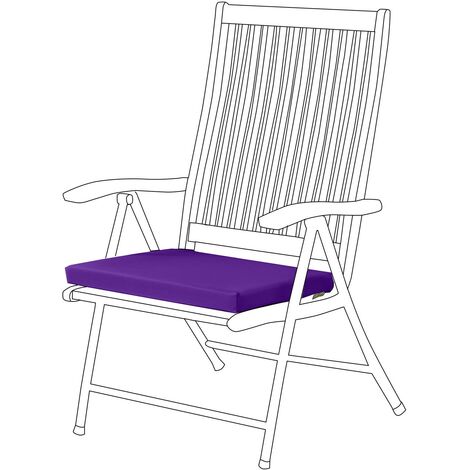 Gardenista Garden Outdoor Water Resistant Chair Seat Pad Cushion ONLY Patio Furniture, Purple