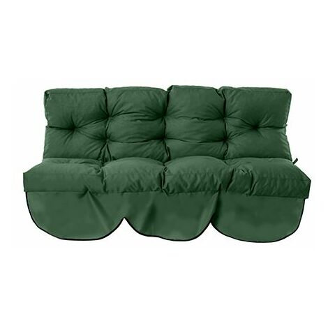 Gardenista Garden Swing Hammock Seat Bench Cushion Canopy Outdoor Patio Furniture Green Cushion Water Resistant