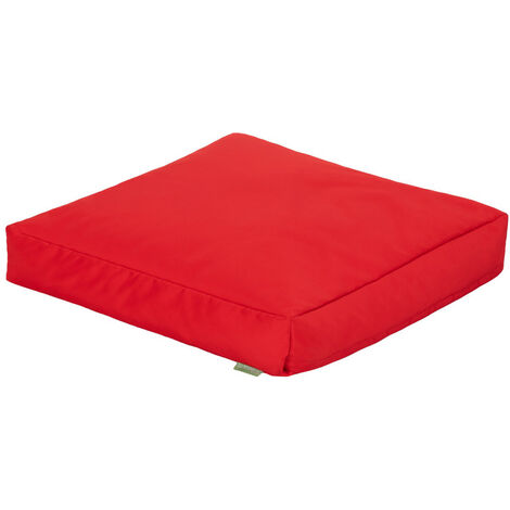 Gardenista Jumbo Large Outdoor Cushion Chair Seat Floor Cover Patio Pads Padded Pillow , Red