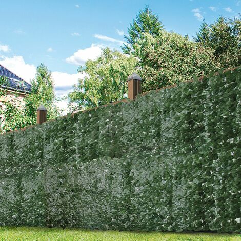 main image of "GardenKraft 26120 3m x 1m Dark Ivy Leaf Artificial Expandable Fence Panel UV Fade Protected/Privacy Screens/Garden Hedge Landscaping"