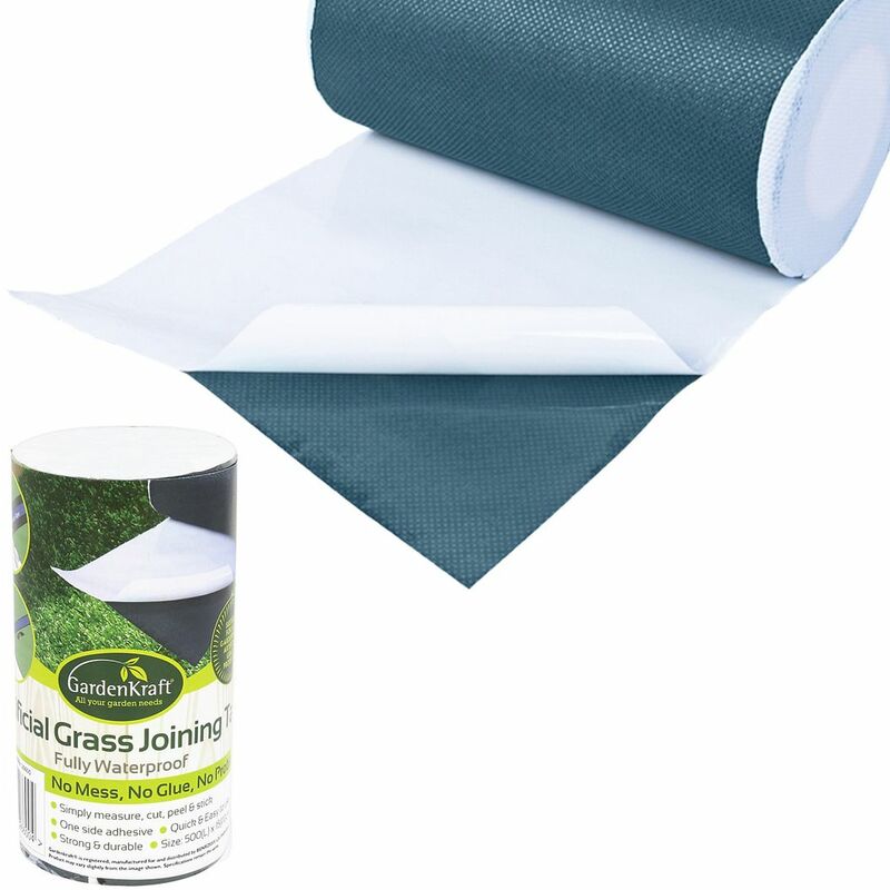 Benross 26600 5 Metre Roll 15cm Wide Artificial Grass Joint Tape, Green, 500x15x0.25 cm - Gardenkraft