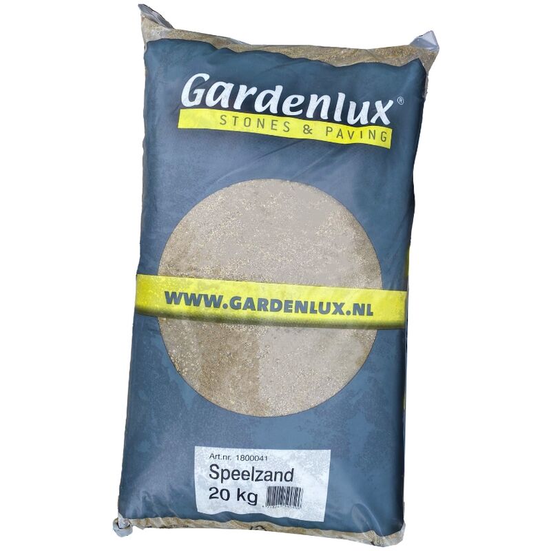 Gardenlux Sable de jeu - Sable pour bac à sable - Certifié - Sac 20kg - Couleur sable