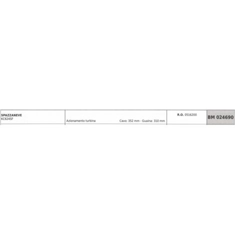 GARDENPRO Schneefräse Antriebskabel KC624SF Kabel 352mm Mantel 310mm