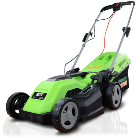 GardenTek 38cm Corded Electric Lawn Mower with Rear Roller 1600w/230v