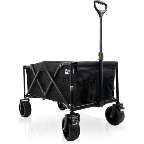 GardenTek Garden Trolley on Wheels, 100kg Load, 135L Capacity with Brakes