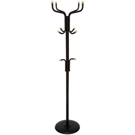 Garderobe 11 haken 176,5cm schwarz - 5five