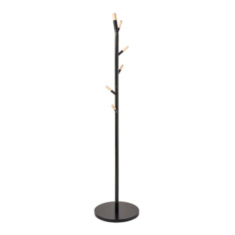 Garderobe mit 6 haken metall schwarz  - 5five