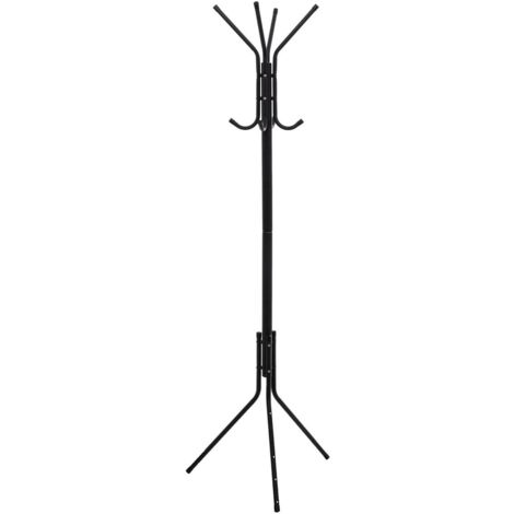 Garderobe mit 8 haken metall schwarz  - 5five