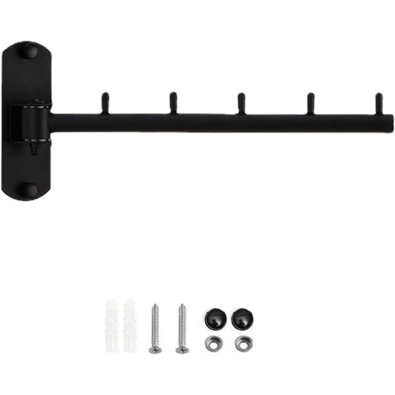 Image of Garderobenhaken Klappbar, Edelstahl Drehbare Wand-Kleiderständer