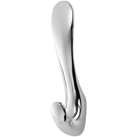 Garderobenhaken NANO Höhe 120 mm x Breite 22 mm Chrom poliert aus Zinkdruckguss