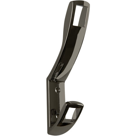 Garderobenhaken PETI 151 x 24 x 71 mm, BA 32 mm Chrom dunkel Wandhaken von SOTECH