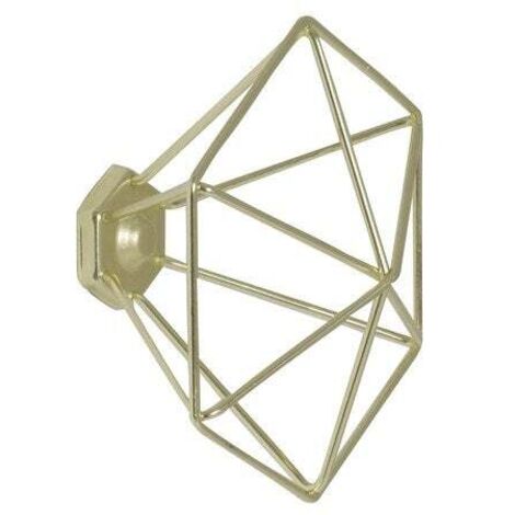 Garderobenkopf aus goldenem Metalldraht EVOLUDIS