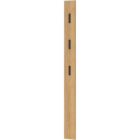 Garderobenpaneel Wandgarderobe in Eiche ABERDEEN-01 mit ausklappbaren Metallhaken, B/H/T ca. 15/170/3 cm