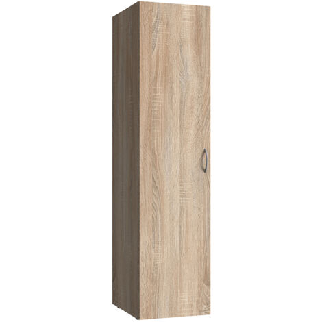 Garderobenschrank 1-türig Eiche MIAMI-43, B/H/T ca. 50/185/54 cm