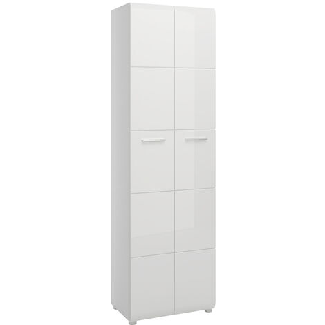 Garderobenschrank in weiß Hochglanz MALABO-129