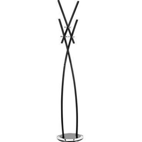 Garderobenständer 37 x 182 cm (D. x H) Metall schwarz 37 x 182 cm (D. x H) Metall schwarz