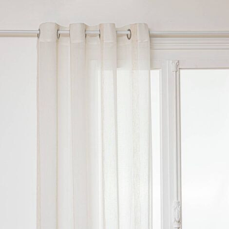 Gardine - Leinen - weiß - 140x240 cm