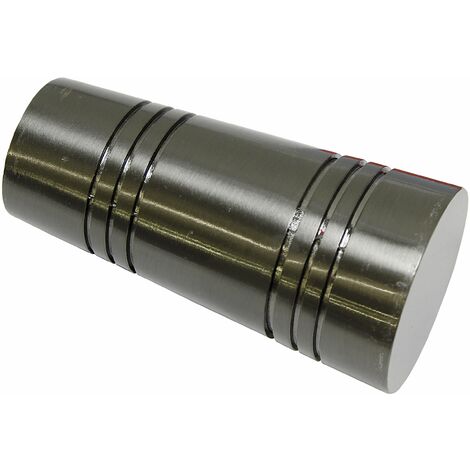 Gardinia 10011171 – Manopola/terminale Apollo per aste per tende, serie Chicago, diametro 20 mm, titan
