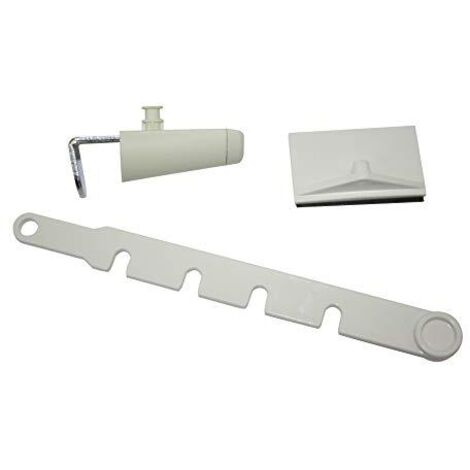 Gardinia 30220 Blocco per Finestra Inclinata, Bianco, 10 x 4 x 1 cm