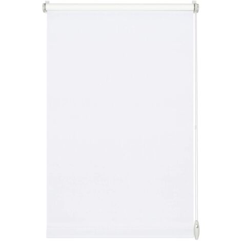 Gardinia 32254 Tenda a Rullo con Morsetto di Fissaggio o Adesiva, Per Luce Diurna, Opaca, Kit di Montaggio Incluso, EASYFIX Tenda a Rullo Avvolgibile, Bianco Puro, 120 x 150 cm (LxA)
