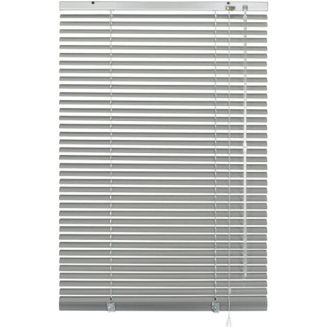 Gardinia 6188 Veneziane di Alluminio 25 mm, 100 cm x 175 cm, Argento