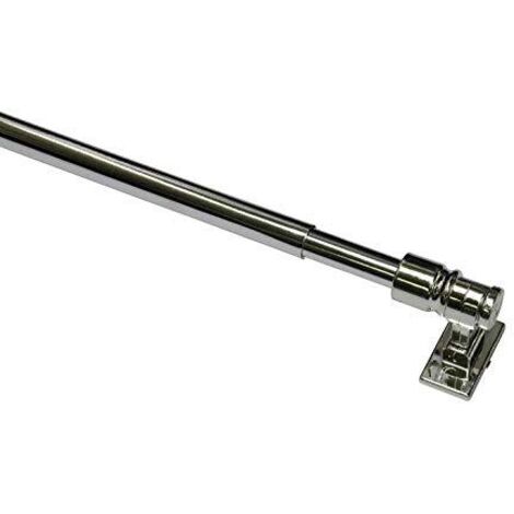 Gardinia California-Asta per Tende in Acciaio Cromato, Ø 12 mm, 75-135 cm, Steel