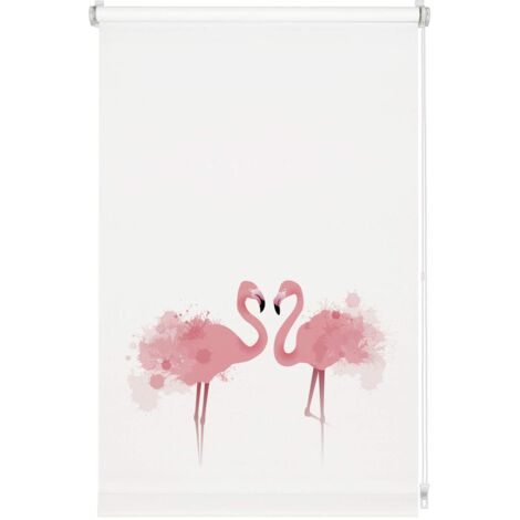 Gardinia Easyfix Tenda a Rullo, per Luce Diurna, Stampa Flamingo, 70 x 150 cm, Poliestere