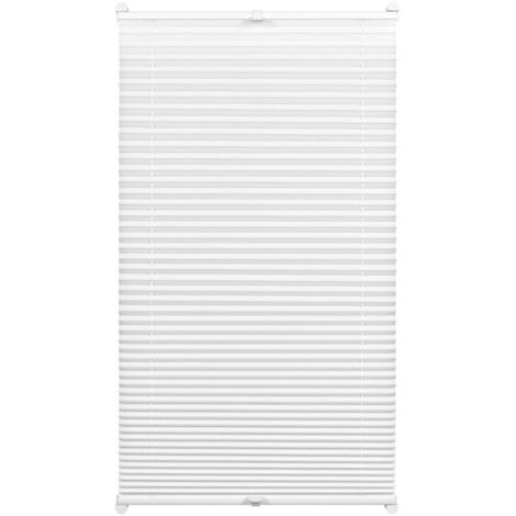 Gardinia EASYFIX Tenda Plissettata a 2 Binari, Tessuto 100% Polyester, Bianco, 45 x 130cm