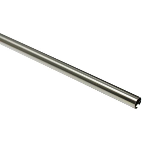 Gardinia Gardinenstange mit Innenlauf Chicago 20 mm edelstahl-optik 160 cm Gardinenstange