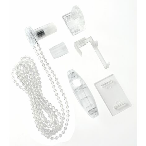 Gardinia Kit di Conversione per Tende a Rullo Easyfix, Include 2 Supporti, Catenella Laterale, Adattatore, Piastre di Montaggio, Connettore di Sicurezza e Peso per la Catenella