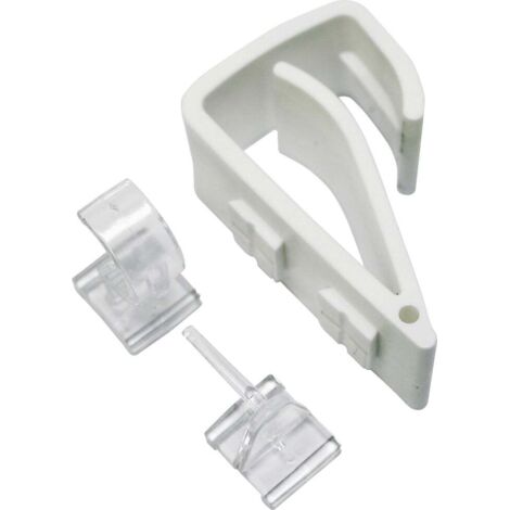 Gardinia Klemmträger Easy Click Vitrage 2 Stück, weiß Vitragestangen