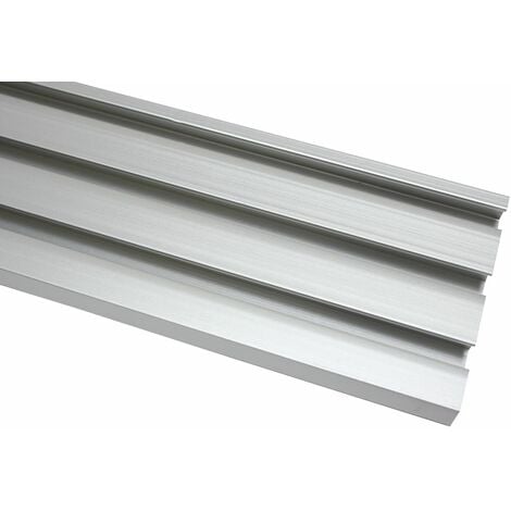 Gardinia Schiene für Flächenvorhang Atlanta silber, 160 cm, 3-läufig Flächenvorhänge