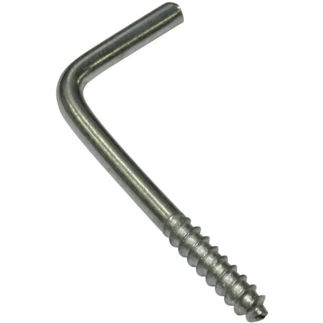 Gardinia Schraubhaken verzinkt silber matt 25 mm, 20 Stück Vorhangschienen
