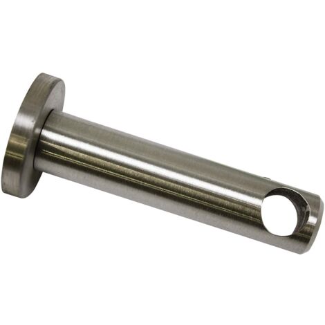 Gardinia Supporto Chiuso per Bastoni per Tende con Ø 12 mm, Acciaio Inox, Distanza dal Muro: 7,5 cm