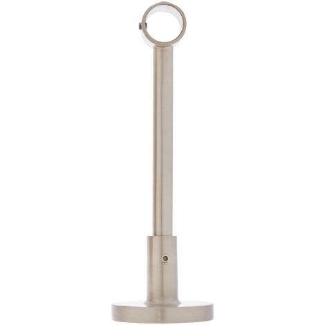 Gardinia Supporto con Base di Fissaggio per bastoni per Tende, 1 Binario, Chiuso, Linea New York
