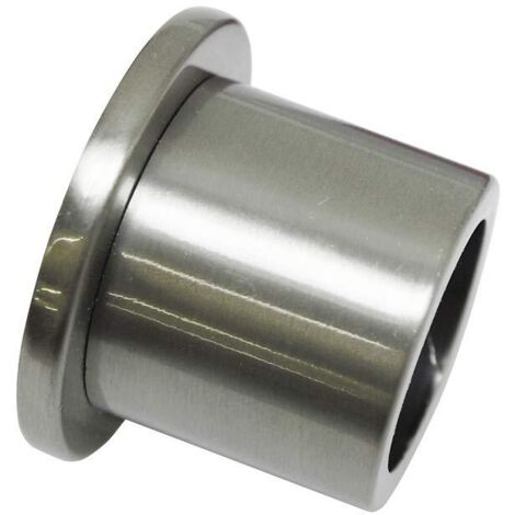 Gardinia Supporto da Parete per Ø 25 mm, Effetto Acciaio Inox 2