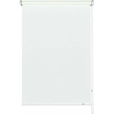 GARDINIA Tenda a rullo con catenella laterale, Installazione a parete, soffitto o nicchia, Trasparente, Opaca, Kit di montaggio incluso, Bianco, 182 x 180 cm (LxA)