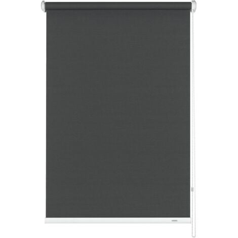 GARDINIA Tenda a rullo con catenella laterale, Installazione a parete, soffitto o nicchia, Trasparente, Opaca, Kit di montaggio incluso, Grigio, 62 x 180 cm (LxA)