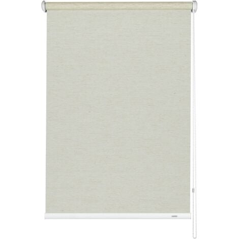 Gardinia Tenda a rullo con catenella laterale, Installazione a parete, soffitto o nicchia, Trasparente, Opaca, Kit di montaggio incluso, Silvalin Naturale, 92 x 180 cm (BxH), beige, tessuto